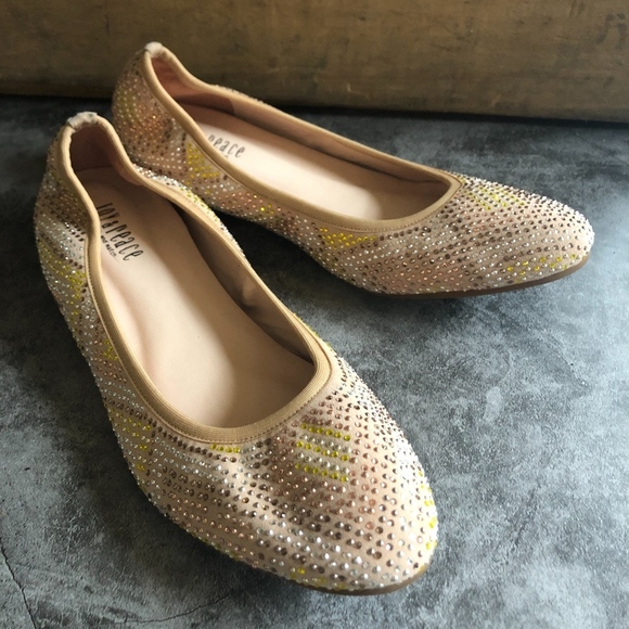 Joy & Peace Nude Flats Rhinestones 235 - Picture 3 of 8